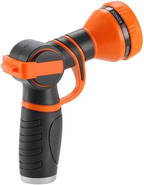 Giraffe Tools Garden Hose Nozzle Multi- Pattern Adjustable Sprayer Water Gun for Hose Reel, Car Washing, Pets Bathing